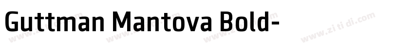 Guttman Mantova Bold字体转换